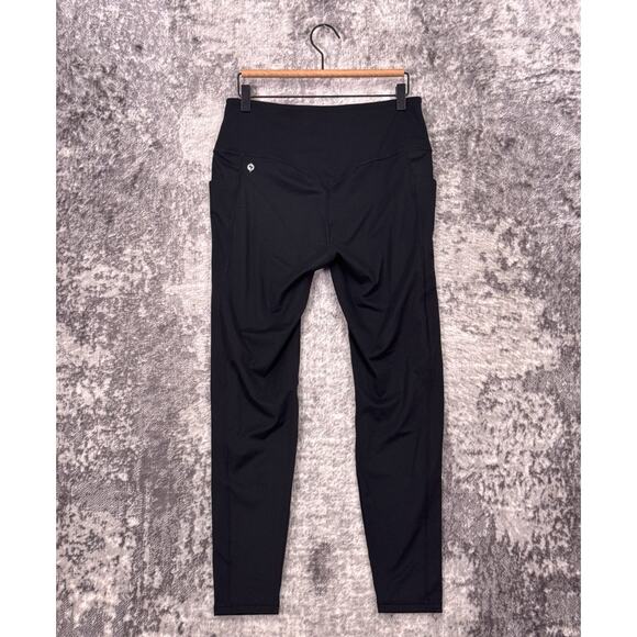 Popflex Leggings 1X Womens Exquisite 27" Black High Rise Pocketed - Picture 2 of 6